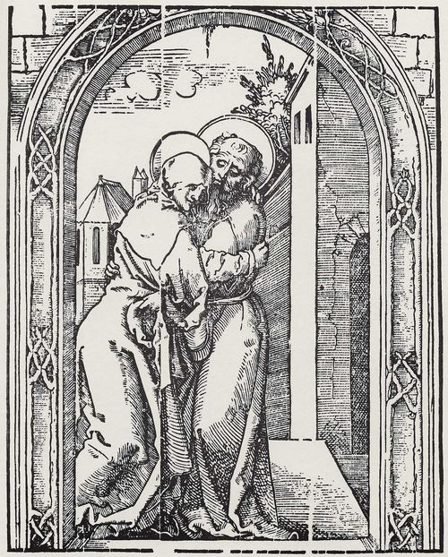 Beham, Hans Sebald: Hl. Joachim und Anna an der Goldenen Pforte