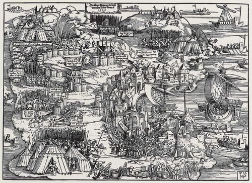 Beham, Hans Sebald: Belagerung von Rhodos