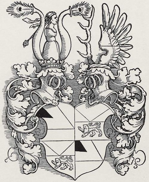 Beham, Hans Sebald: Wappen der Familie Haller von Hallerstein