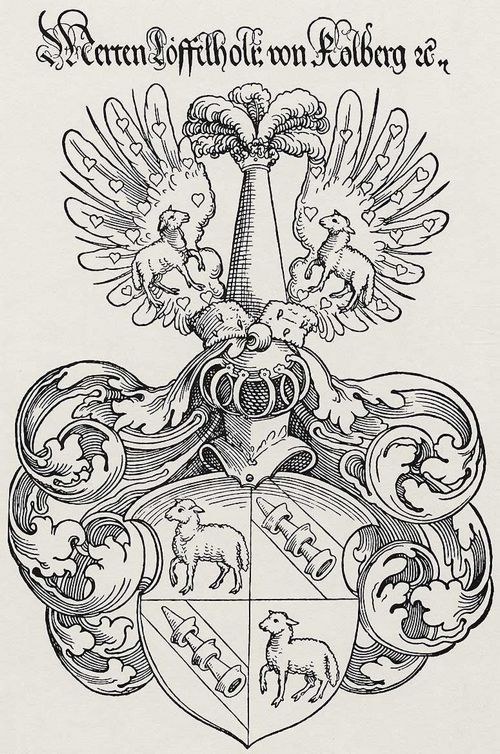 Beham, Hans Sebald: Wappen des Merten Lffelholtz