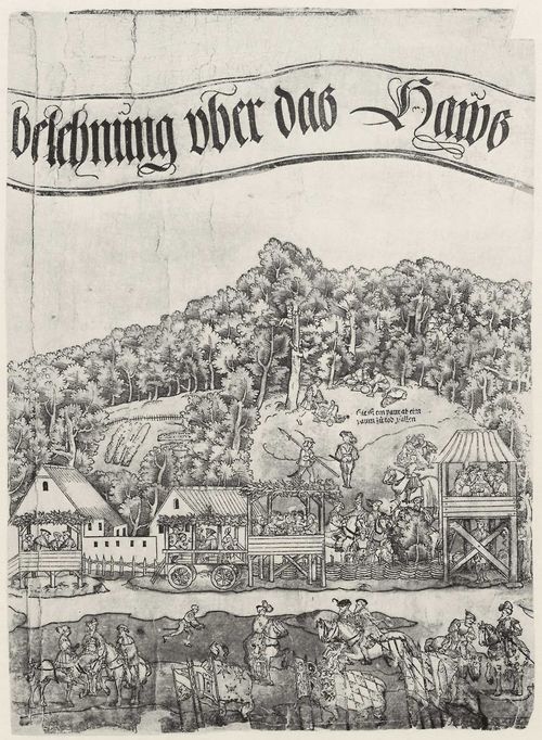 Breu, Jrg d. .: Die Belehnung Knig Ferdinands mit den sterreichischen Erblanden, Detail