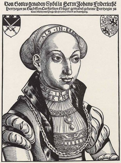 Brosamer, Hans: Portrt der Herzogin Sybille von Kleve-Berg, Gattin des Kurfrsten Johann Friedrich von Sachsen
