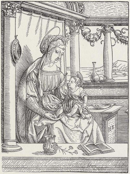 Burgkmair d. ., Hans: Maria mit Kind und Nelke