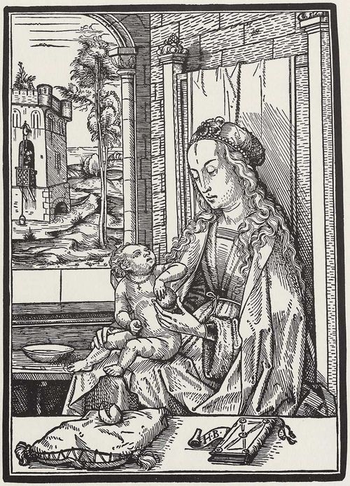 Burgkmair d. ., Hans: Maria mit Kind und Apfel