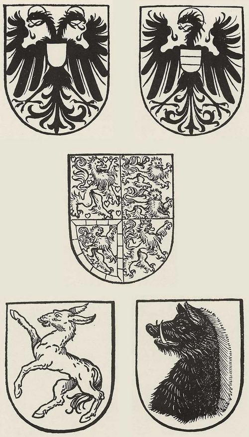 Burgkmair d. ., Hans: Fnf Wappen