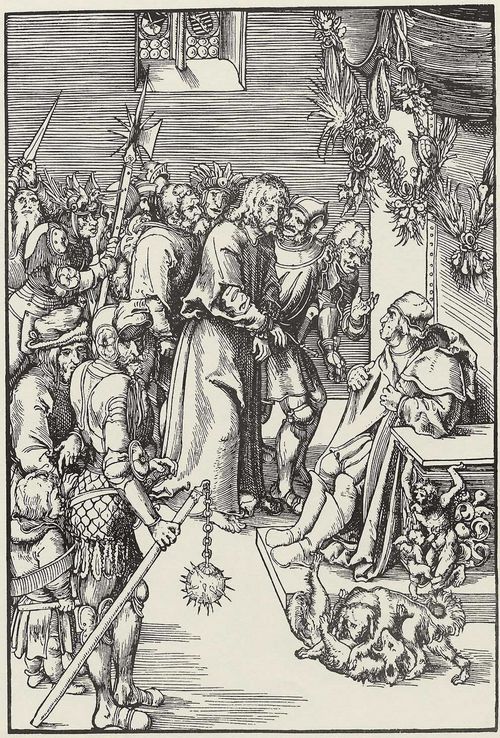Cranach d. ., Lucas: Folge zur »Passion Christi«, Christus vor Kaiphas