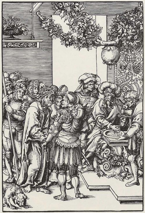 Cranach d. ., Lucas: Folge zur »Passion Christi«, Handwaschung des Pilatus