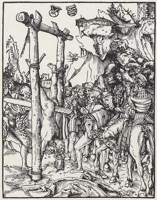 Cranach d. ., Lucas: »Martyrium der zwlf Apostel«, Hl. Simon