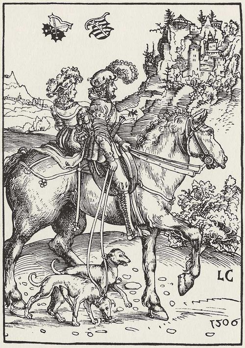 Cranach d. ., Lucas: Frst mit seiner Dame zu Ro