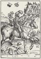 Cranach d. Ä., Lucas: Fürst mit seiner Dame zu Roß