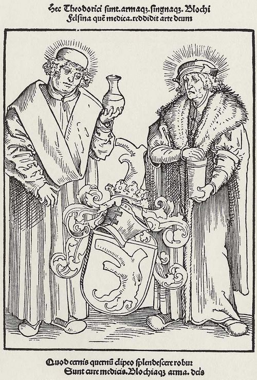 Cranach d. ., Lucas: Wappen des Wittenberger Arztes Dr. Th. Bloch