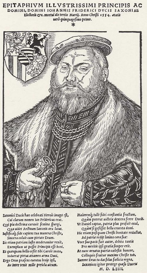 Cranach d. J., Lucas: Portrt des Herzogs Johann Friedrich von Sachsen