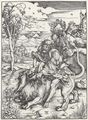 Dürer, Albrecht: Simson zerreißt den Löwen