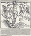 Dürer, Albrecht (Schule): Christus am Kreuz mit drei Engeln