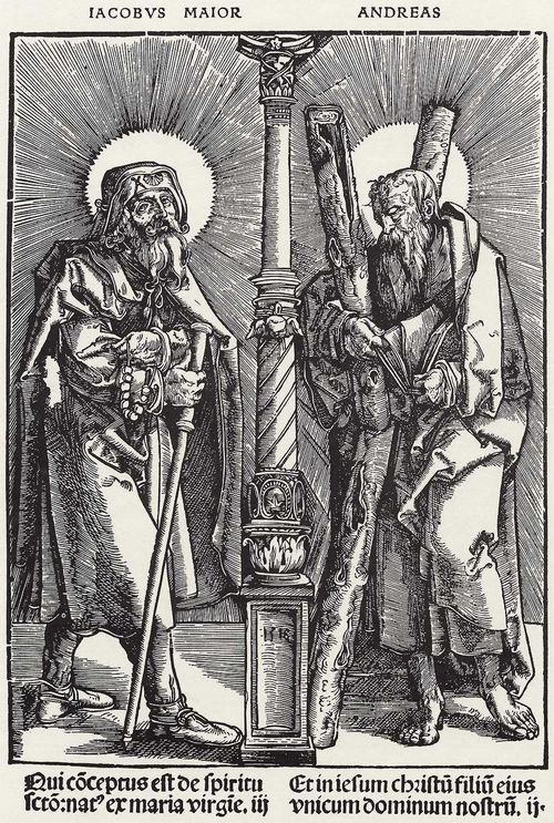 Drer, Albrecht (Schule): »Die zwlf Apostel«, Hl. Jakobus d.. und Hl. Andreas