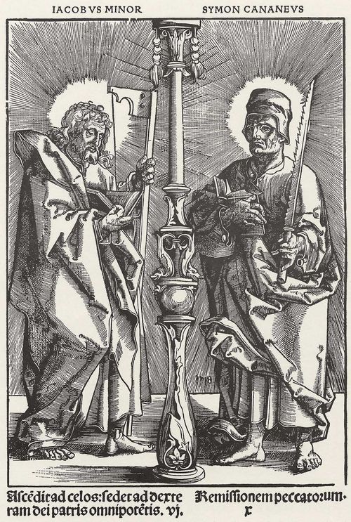 Drer, Albrecht (Schule): »Die zwlf Apostel«, Hl Jakobus d.J. und Hl. Simon