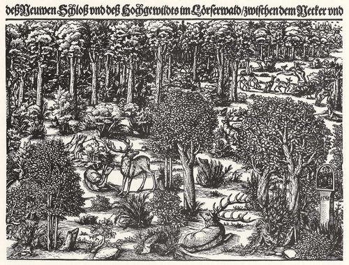 Ostendorfer, Michael: Jagd im Lrser Wald, Detailtafel 2