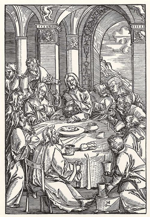 Schufelein, Hans Leonhard: Passion Christi, Das Hl. Abendmahl