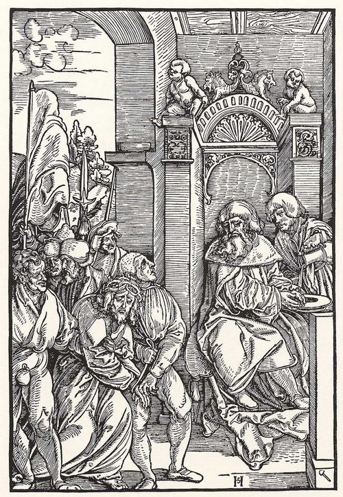 Schufelein, Hans Leonhard: Passion Christi, Handwaschung des Pilatus
