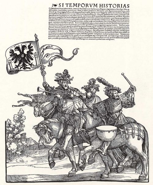 Schufelein, Hans Leonhard: Triumphzug des Kaisers Karl V., Detailtafel 1