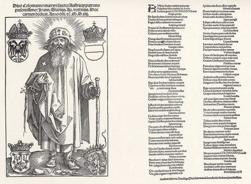 Springinklee, Hans: Portrt des Johann Stabius als Hl. Koloman