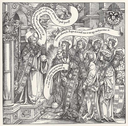 Springinklee, Hans: Kaiser Maximilian I. mit seinen Schutzheiligen