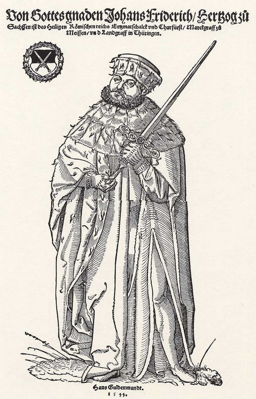 Str, Niklas: Portrt des Herzogs Johann Friedrich von Sachsen als Kurfrst