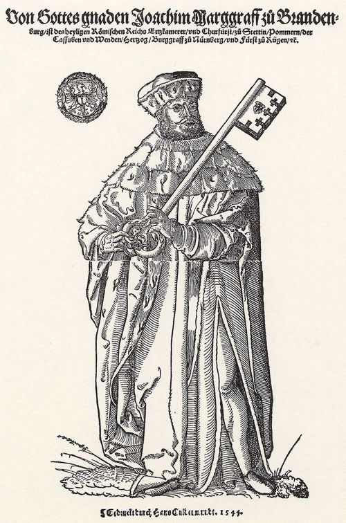 Str, Niklas: Portrt des Markgrafen Joachim von Brandenburg als Kurfrst
