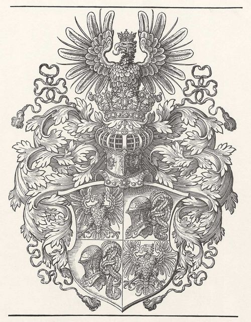 Vogtherr d. ., Heinrich: Unbekanntes Wappen mit Helm und Adler