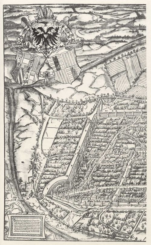 Weiditz, Hans: Vogelschauplan der Stadt Augsburg, Detail