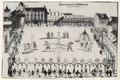 Deutscher Meister der 1. Hälfte des 16. Jahrhunderts: Turnier zu Fuß vor dem Schloss in Wien