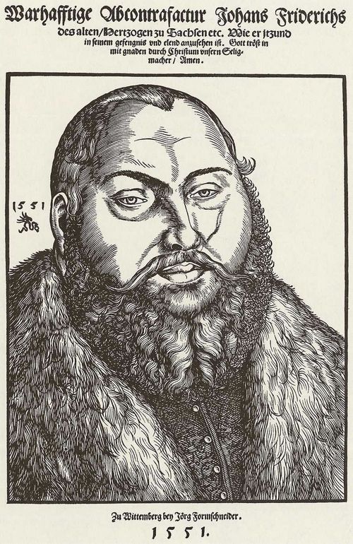 Cranach d. J., Lucas: Portrt des Herzogs Johann Friedrich I. von Sachsen