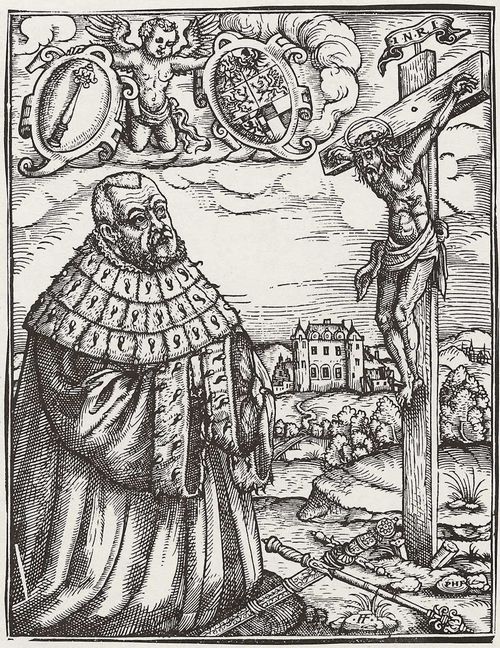 Friedrich, Franz: Joachim II. Kurfrst von Brandenburg, den gekreuzigten Christus anbetend
