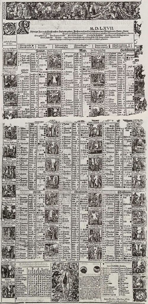 Geissler, Valentin: Almanach und Kalender des Jahres 1567