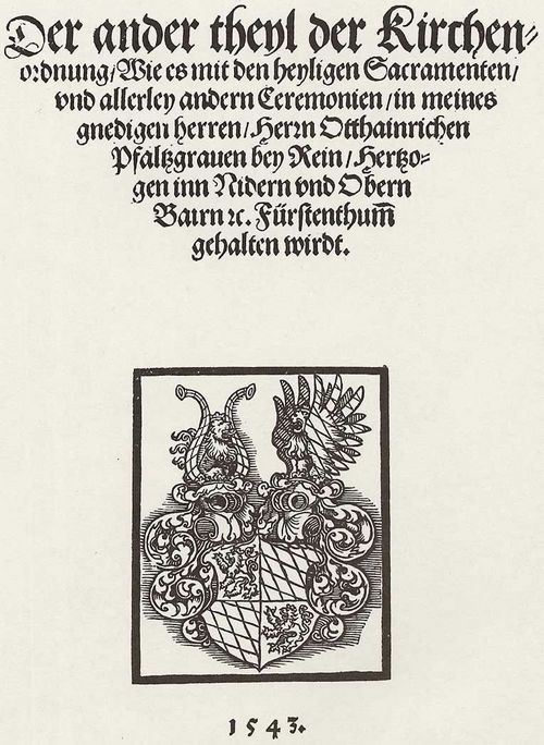 Gerung, Matthias: Wappen von Ottheinrich, Kurfrst, Herzog von Bayern