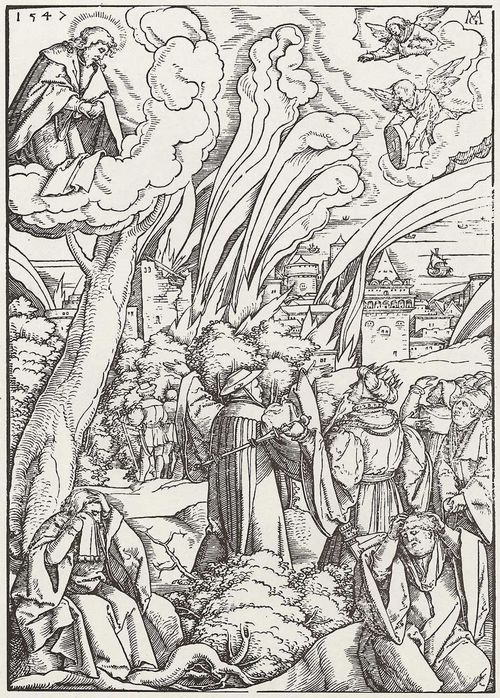 Gerung, Matthias: Blatt zur »Apokalypse«, Klage ber die Zerstrung von Babylon