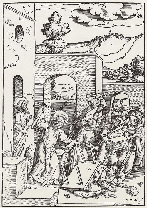 Gerung, Matthias: Christus vertreibt die Geldwechsler aus dem Tempel