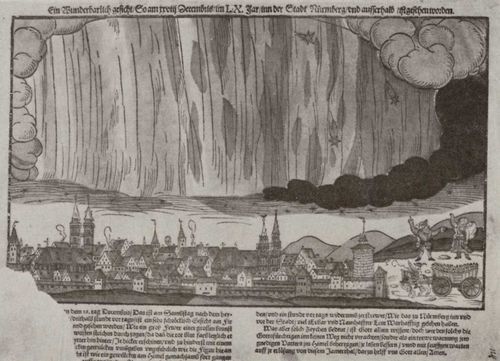 Glaser, Hans: Erscheinung am Himmel bei Nrnberg am 28. Dezember 1560