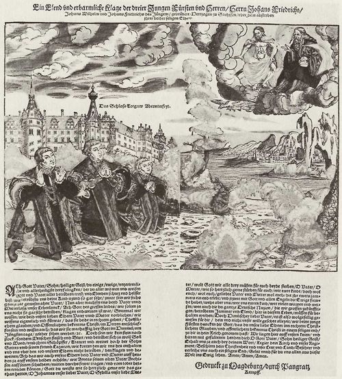 Kempf, Pancratz: Klage der drei Fürsten von Sachsen (Johann Friedrich II., Johann Wilhelm, Johann Friedrich III.) über den Tod ihrer Eltern