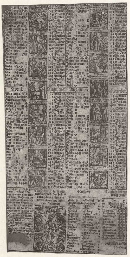 Knorr, Nicolaus: Kalender des Jahres 1569, Teil B