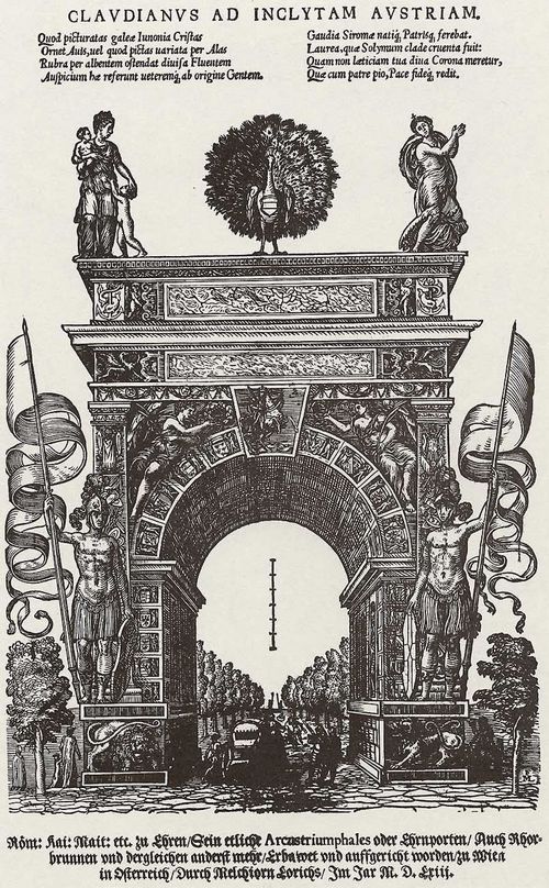 Lorck, Melchior: Triumphbogen zu Ehren des Kaisers Maximilian II.