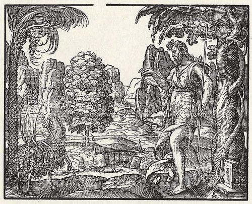 Lorck, Melchior: Folge »Marienleben«, Johannes der Täufer in der Wüste