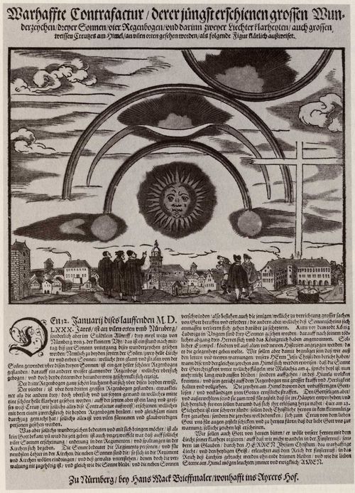 Mack, Hans: Erscheinung am Himmel bei Altdorf in der Nähe von Nürnberg am 12. Januar 1580