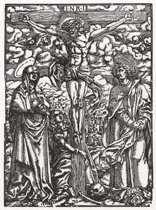 Stimmer, Johann Christoph: Kreuzigung mit Maria und Johannes