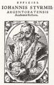 Stimmer, Tobias: Porträt des Johann Sturm, Rektor der Akademie von Straßburg