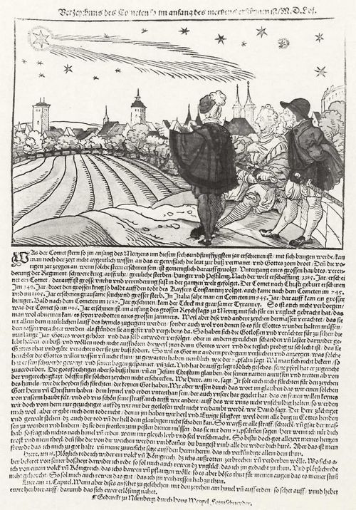 Weigel d. ., Hans: Komet ber Nrnberg im Mrz 1556