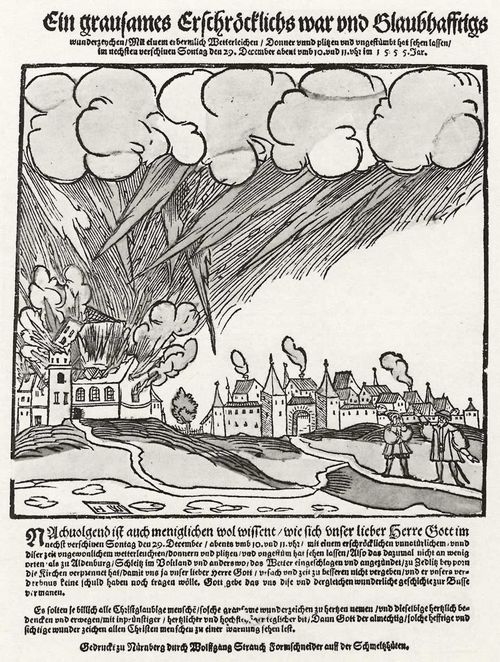 Weigel d. ., Hans: Gewitter bei Aldenburg und Zedlitz am 29. Dezember 1555