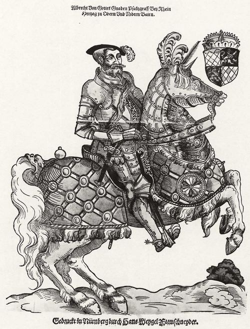 Weigel d. ., Hans: Herzog Albrecht von Bayern zu Pferd