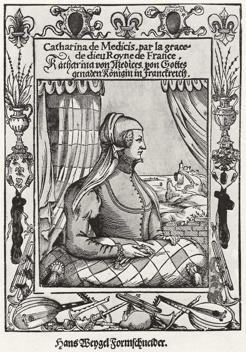 Weigel d. ., Hans: Portrt von Katharina de Medici, Knigin von Frankreich