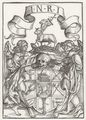 Meister W D: Wappen mit Symbolen der Passion